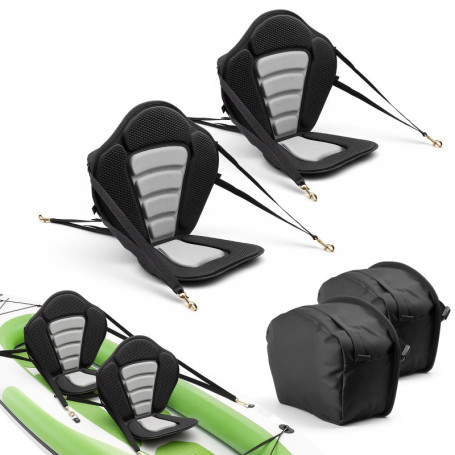 Siège de Kayak Confort VEVOR avec Dossier Rembourré et Sac de Rangement