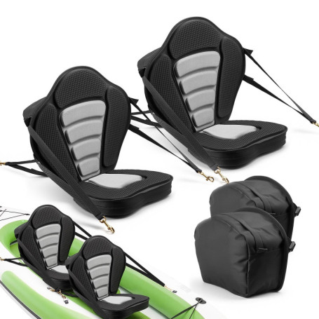 Siège de Kayak Universel VEVOR avec Dossier Rembourré et Sac de Rangement