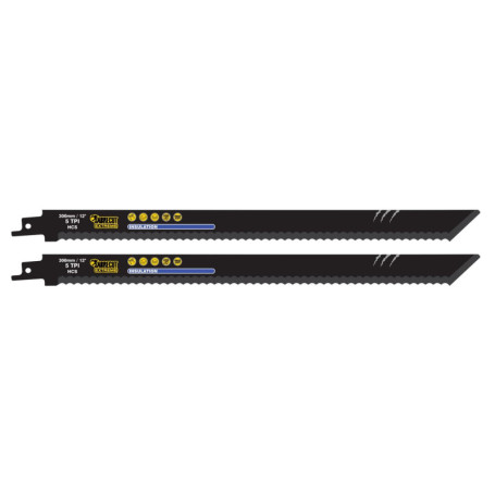 Lames de Scie SabreCut 300 mm - Pack de 2 pour Matériaux d'Isolation