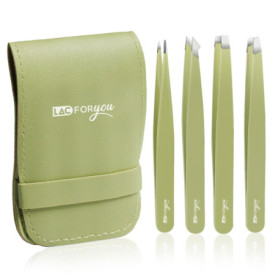 Kit de 4 Pinces à Épiler Professionnelles LAC FOR YOU - Précision et Élégance