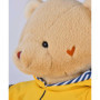 Peluche Marin Ours Ciré Jaune 28 cm - Doudou Doux pour Enfants