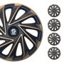 Enjoliveurs de Roue Sparco Varese 14" Doré/Noir - Set de 4