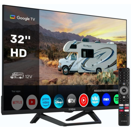 Téléviseur HD STRONG SRT32HG4723C 32'' - Idéal Camping-Car et Cuisine