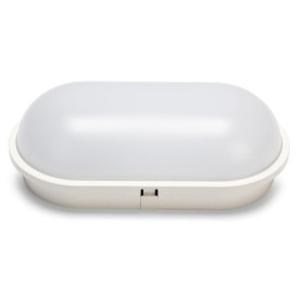 Plafonnier LED Ovale Velamp TARTARUGA-XXL2 Gris Clair