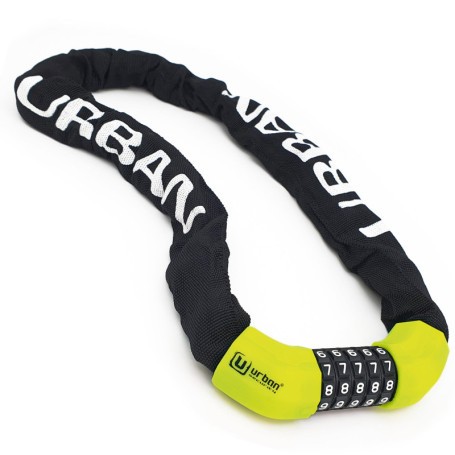 Chaîne Antivol URBAN UR890 pour Vélo - Sécurité Renforcée avec Code à 5 Chiffres
