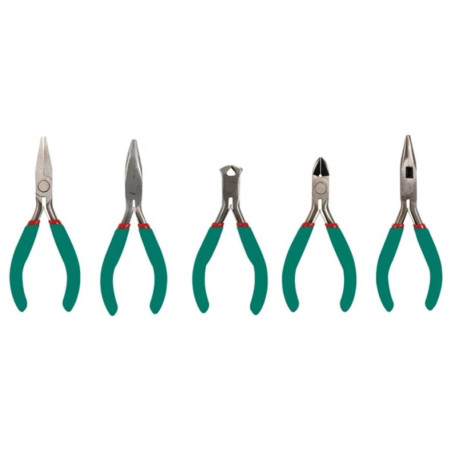 Kit de 5 Pinces de Précision Velleman pour Professionnels et Hobbyistes