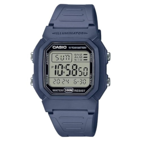 Montre numérique Casio W-800H-2AVDF - Cadran noir moderne pour unisexes