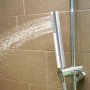 Pommeau de Douche Universel QWORK en Acier Inoxydable Chromé