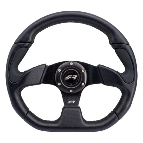 Volant Sport Simoni Racing X2330PUN/P en Eco-Cuir Noir - 330mm