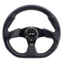 Volant Sport Simoni Racing X2330PUN/P en Eco-Cuir Noir - 330mm