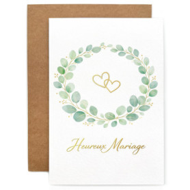 Carte de Mariage YISCOKO avec Enveloppe - Félicitations