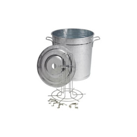 Bouilleur à Conserves 11 Bocaux 37L en Acier Galvanisé - Stérilisateur Robuste