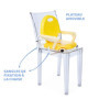 Rehausseur de Chaise Portable Chicco Pocket Snack - Jaune, 6 Mois à 3 Ans