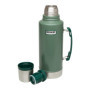 Bouteille Isotherme Stanley Classic 1.9L - Maintien Température 32h - Inox Hammertone Green
