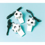 Pack de 12 Sifflets de Football Noir - Amscan