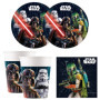 Set de Vaisselle Jetable Star Wars Galaxy pour Anniversaire - 52 Pièces