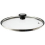 Couvercle en Verre Tefal 28 cm avec Anneau en Acier Inoxydable