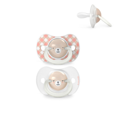 Lot de 2 Sucettes Brillantes pour Bébés 0-6 Mois - Suavinex Wild&Free