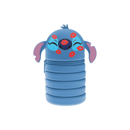 Trousse Extensible Seven Lilo & Stitch en Silicone - Idéale pour l'École et le Bureau