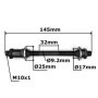 Axe de Roue Arrière Creux 10 x 145 mm pour VTT et Route - cyclingcolors