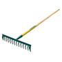 Râteau Duopro 14 Dents Courbes Leborgne - Outil de Jardinage Robuste