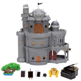 Set de Jeu Château Deluxe de Bowser - Super Mario Movie avec Figurine et Accessoires