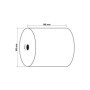 Exacompta Carton de 50 Bobines Thermiques 80mm pour Tickets de Caisse