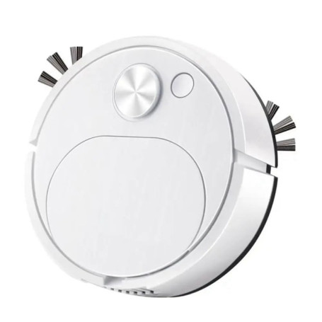 Aspirateur Robot Mini USB Veciado - Nettoyage Intelligent Blanc