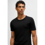 Lot de 3 T-Shirts en Coton Noir à Col Rond pour Homme - BOSS