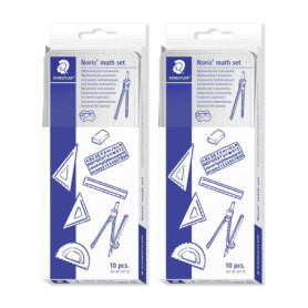 Coffret de géométrie STAEDTLER en métal - Set de dessin complet 20 pièces