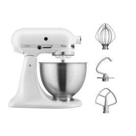 Robot Pâtissier Multifonction KitchenAid 4,3 L Blanc