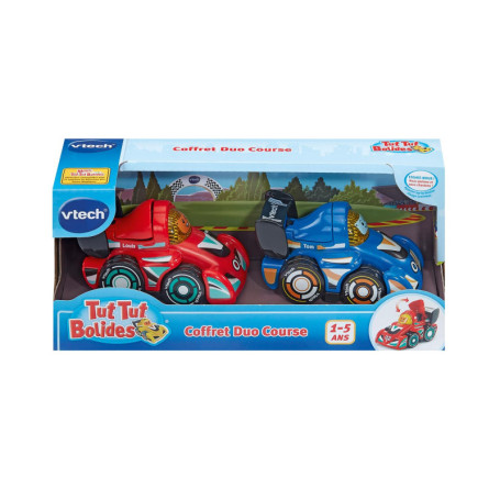 Coffret Duo Course Tut Tut Bolides - 2 Voitures Interactives pour Enfants