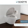 Abattant WC Schütte avec Système d'Abaissement Automatique - Duroplast Blanc