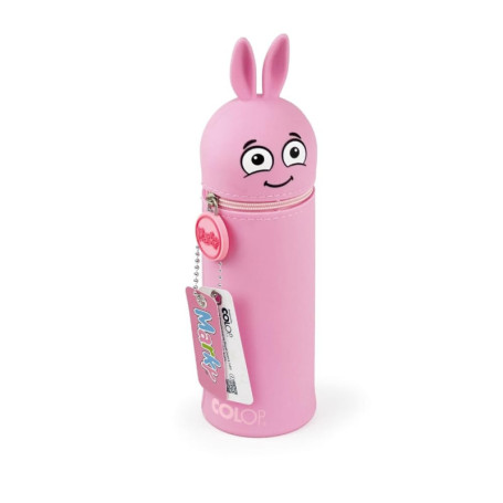 Trousse à Crayons Emoji en Silicone Rose - COLOP