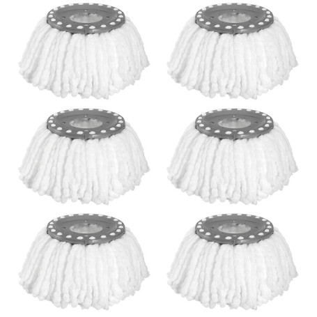 KOHAND 6 Têtes de Vadrouille Microfibre Rotatives à 360°