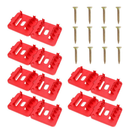 OTOTEC Lot de 6 Supports de Batterie au Lithium pour Milwaukee M18 18V - Pratique et Léger