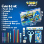 Trousse Scolaire Sonic The Hedgehog avec Papeterie pour Enfants