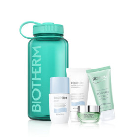 Coffret Soin Biotherm Drop - Gel Aquasource, Nettoyant, Lait Corporel et Déodorant