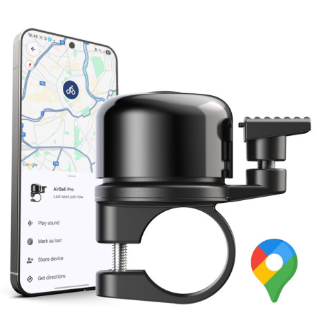 Sonnette de Vélo AirBell Pro avec Traceur Bluetooth Intégré