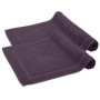 Lot de 2 Tapis de Bain en Coton Violet - Absorbants et Lavables