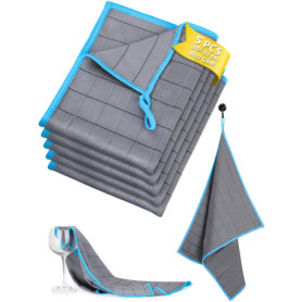 Lot de 5 Chiffons Microfibres Euqvunn - Nettoyage Efficace et Durable