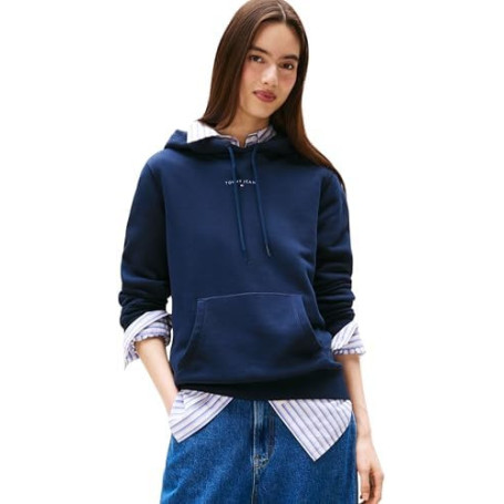 Hoodie à Capuche Femme Tommy Jeans - Style Décontracté et Moderne