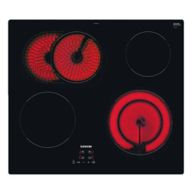 Plaque de cuisson intégrée Siemens iQ300 4 zones en céramique noire