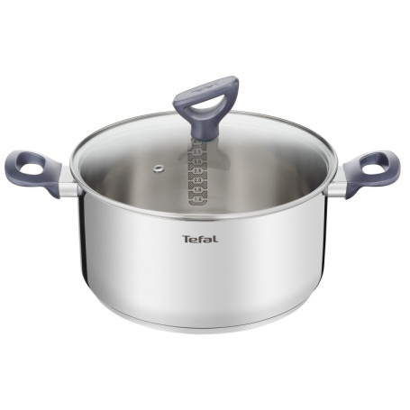 Faitout Tefal Dailycook 24 cm en Acier Inoxydable avec Couvercle