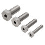 Lot de 4 Vis Creuses Hexagonales en Acier Inoxydable M6 M8 M10 M12 - 30 mm