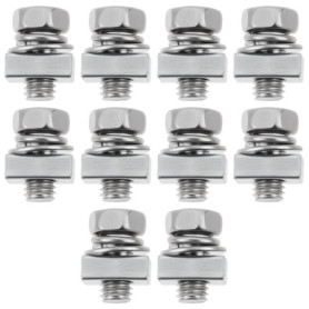 Lot de 20 Vis à Tête Carrée M5x10 mm pour Fixation de Batterie de Tondeuse