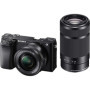 Sony Alpha 6100 - Appareil Photo Hybride APS-C avec Objectifs Zoom 16-50mm et 55-210mm