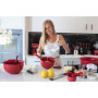 Spatule en Silicone et Inox KitchenAid - Résistante à la Chaleur, Rouge Cerise