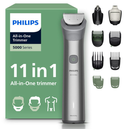 Philips Multigroom 5000 - Tondeuse Tout-en-Un avec 11 Accessoires