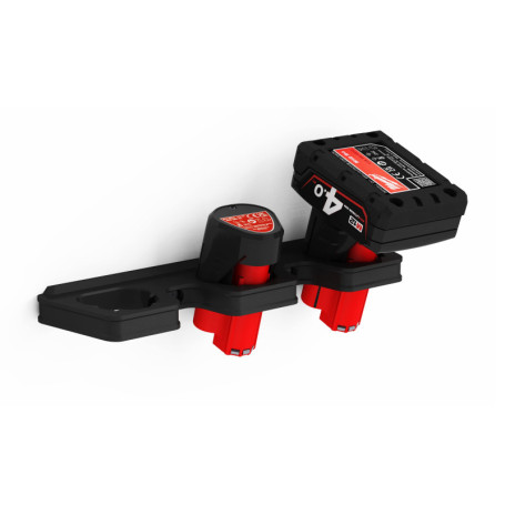 Support mural pour batteries Milwaukee M12 - Organisation optimale